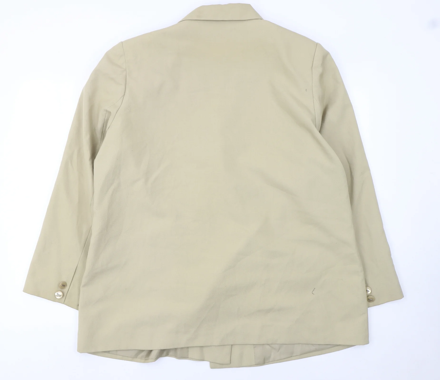 Kiss Collection Beige Double-Breasted Blazer Jacket Women’s Size 18 - Image 3