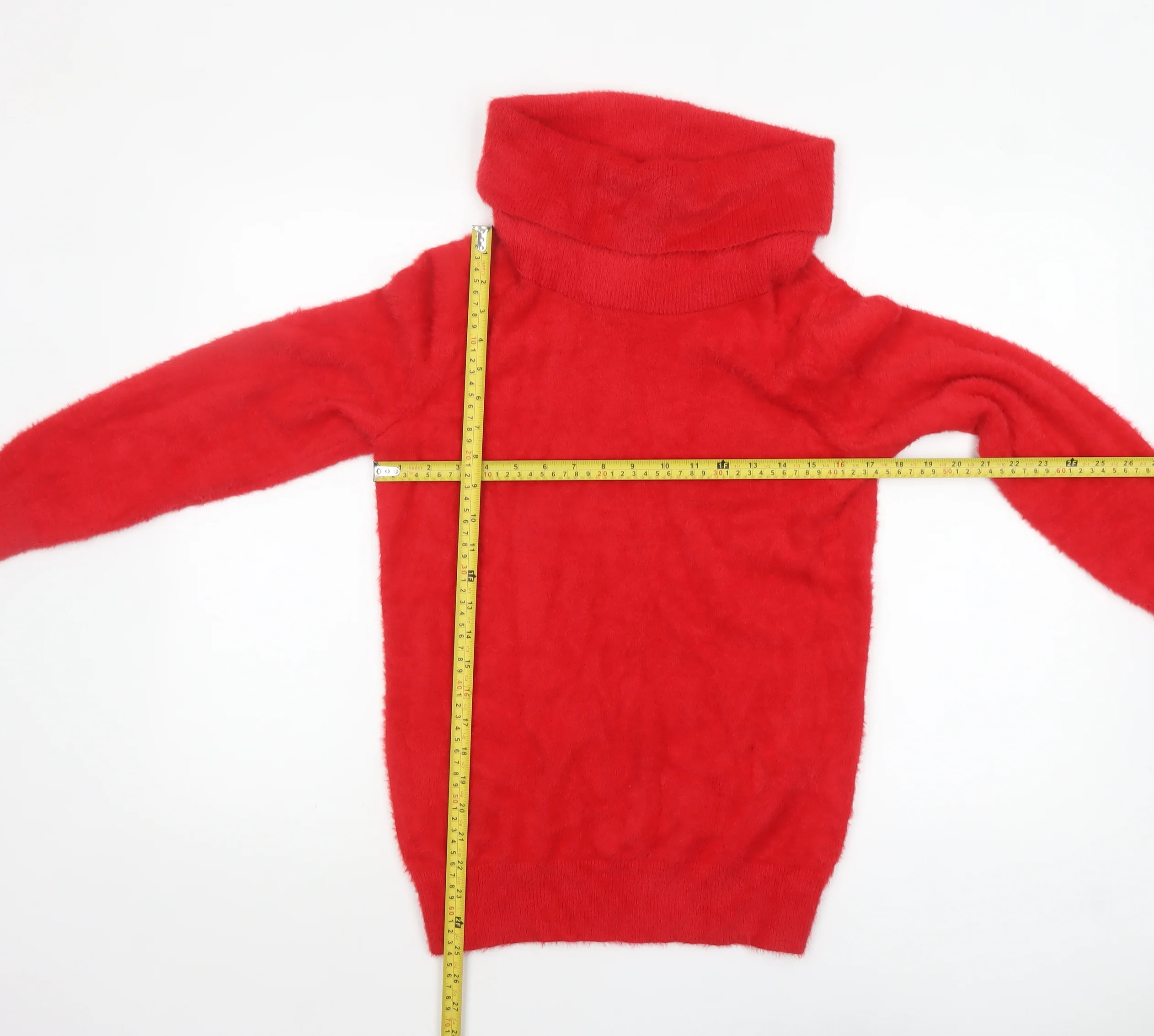 Klass Women Red Roll Neck Long Sleeve Knit Jumper Size S - Image 2