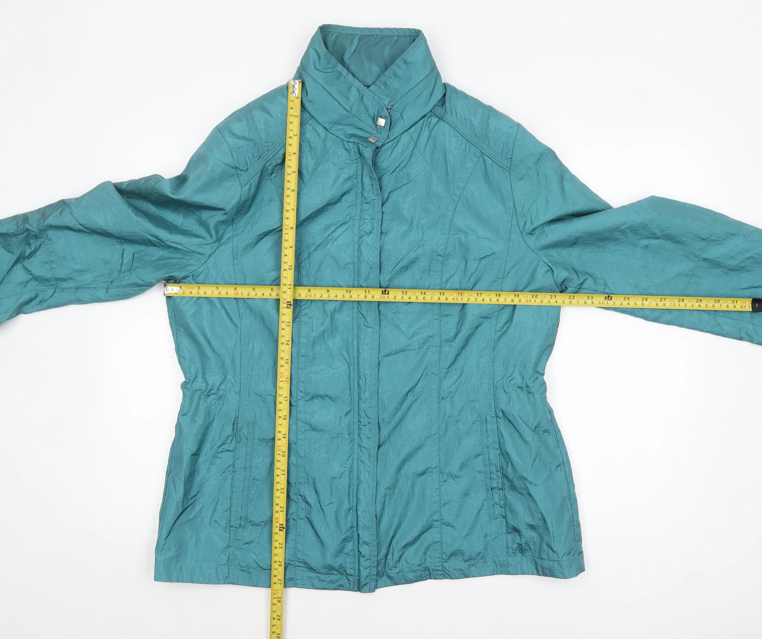 Klass Womens Sea Green Lightweight Zip Jacket Size 16 - Image 2
