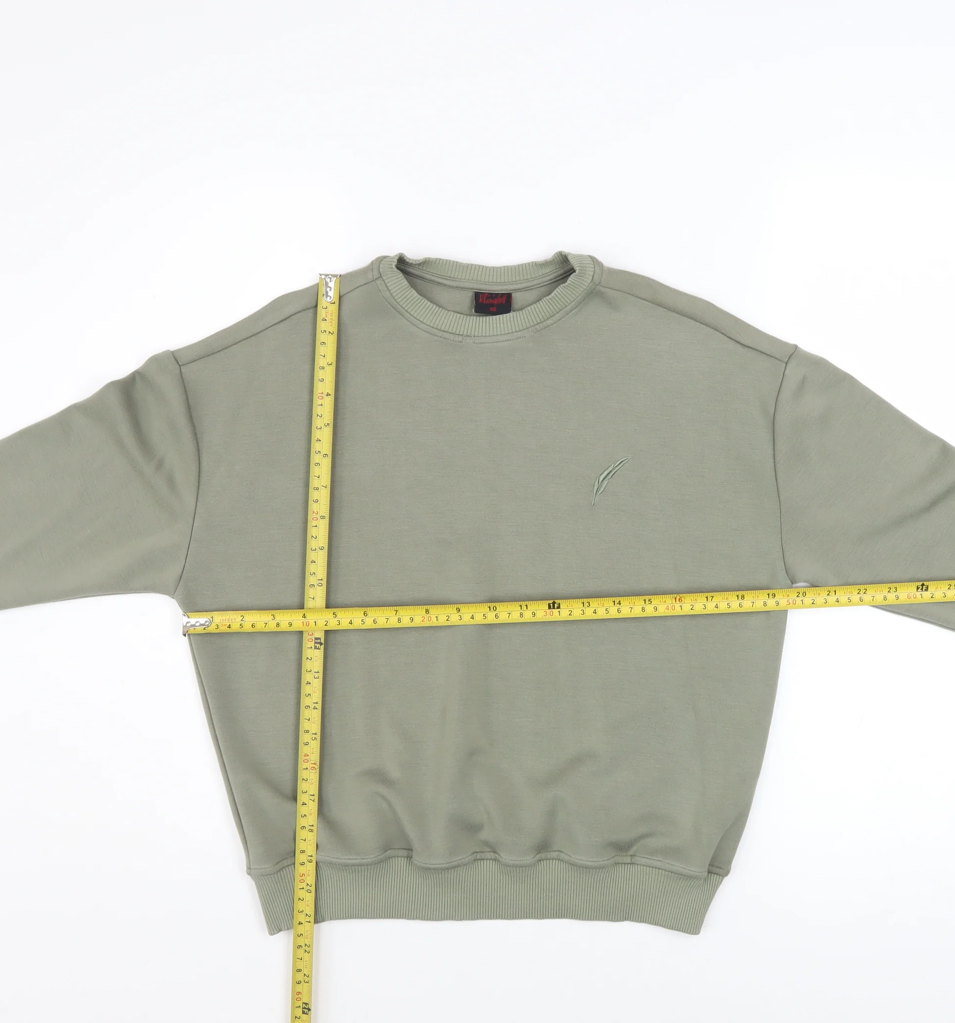 Kleinigkeit Womens Olive Green Crew Neck Pullover Sweatshirt XS - Image 2