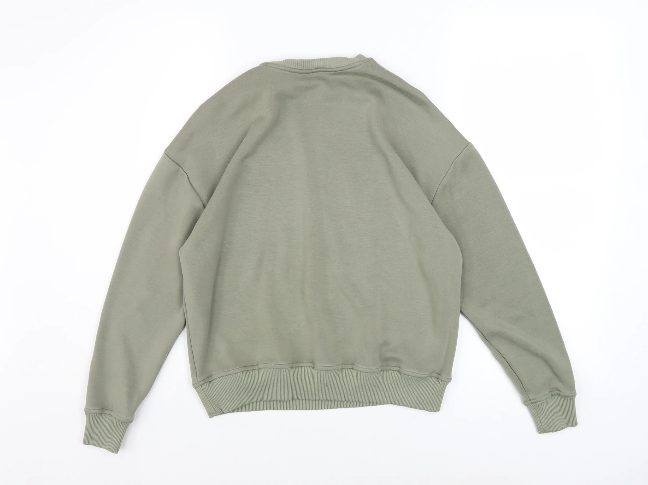 Kleinigkeit Womens Olive Green Crew Neck Pullover Sweatshirt XS - Image 3