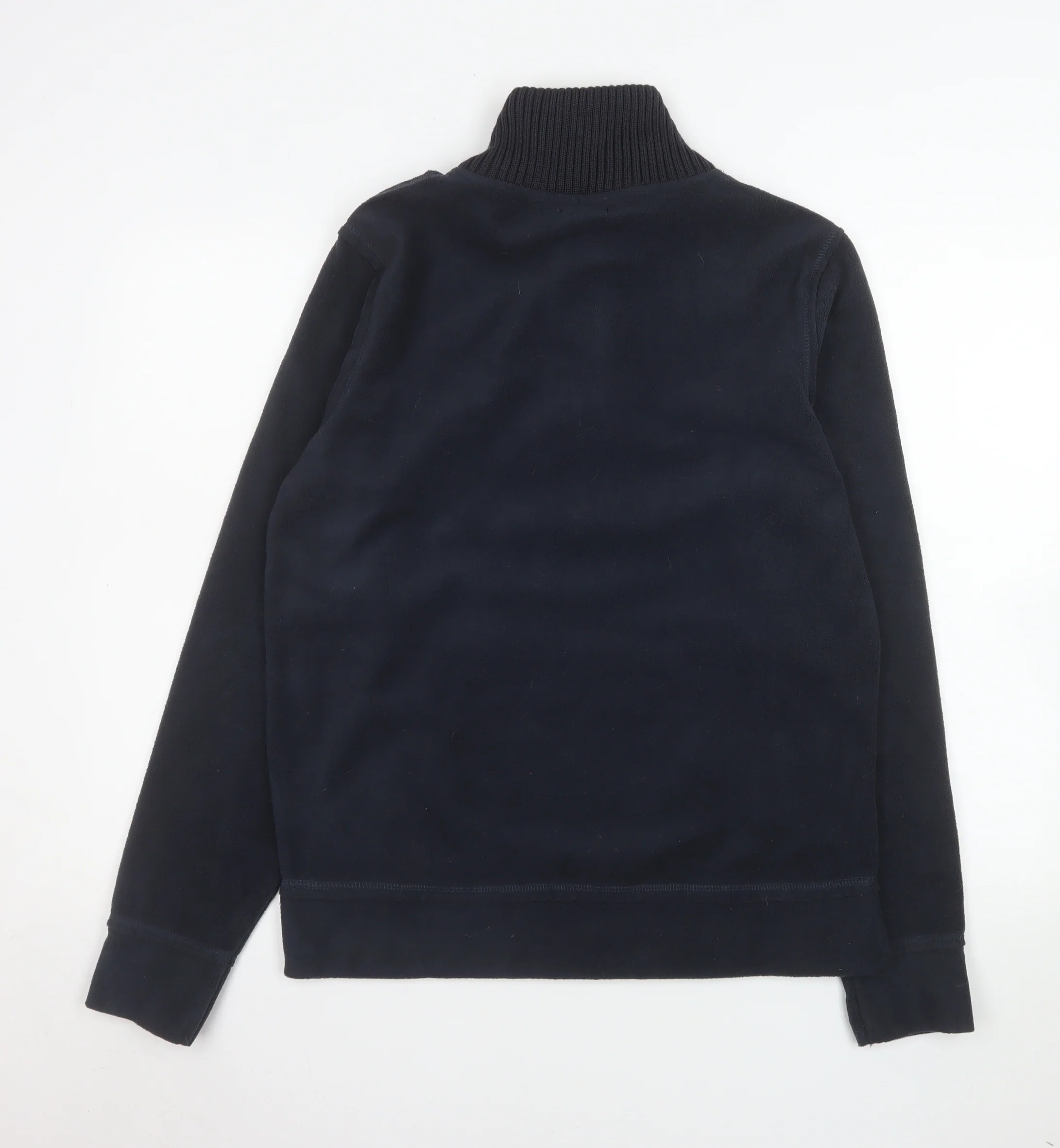 La Redoute Création Men's Blue Henley Fleece Sweatshirt Medium - Image 3