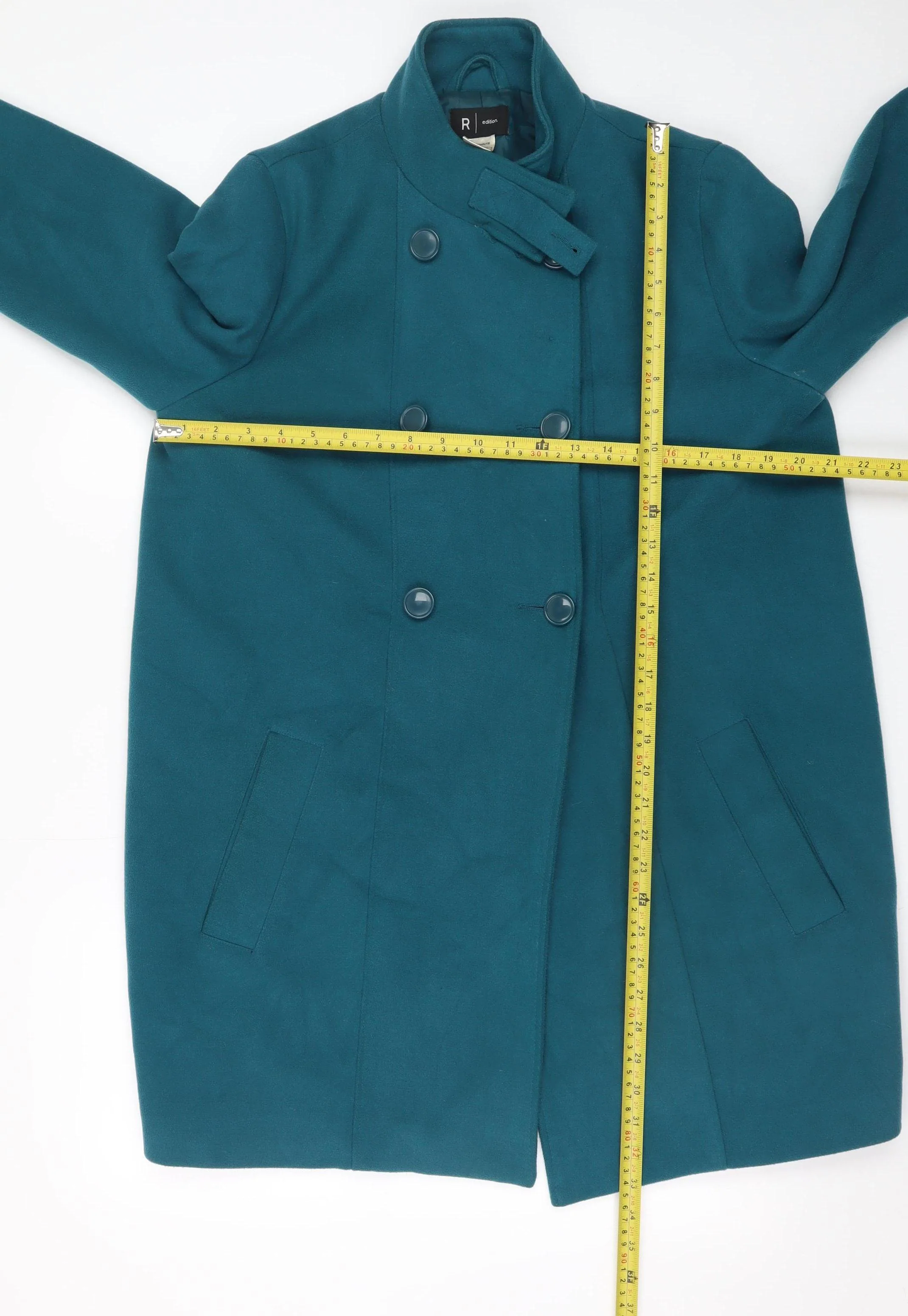 La Redoute Women Blue Size 14 Double-Breasted Pea Coat - Image 2