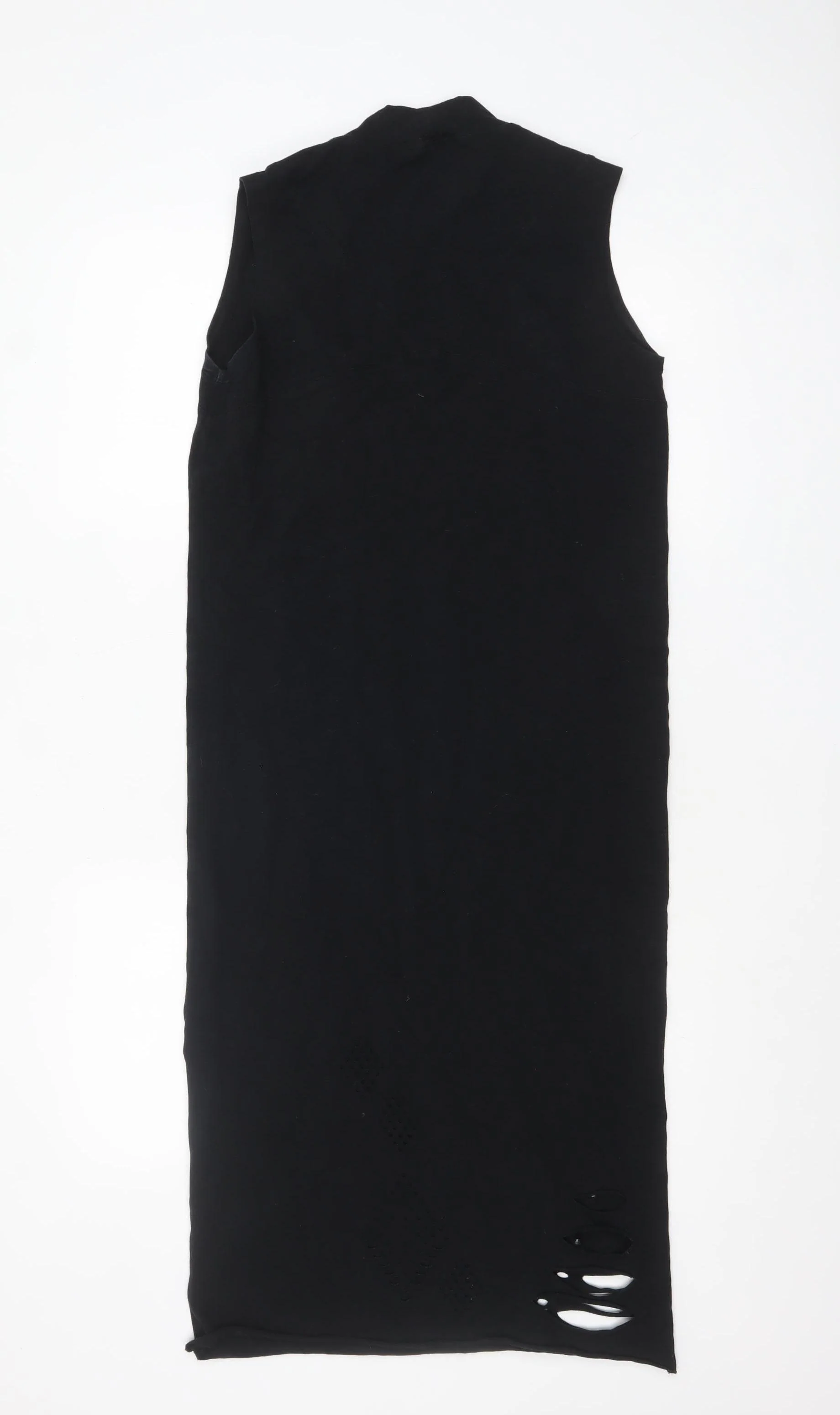 Label Lab Women Black Size 10 Sleeveless Long Bodycon Dress - Image 3