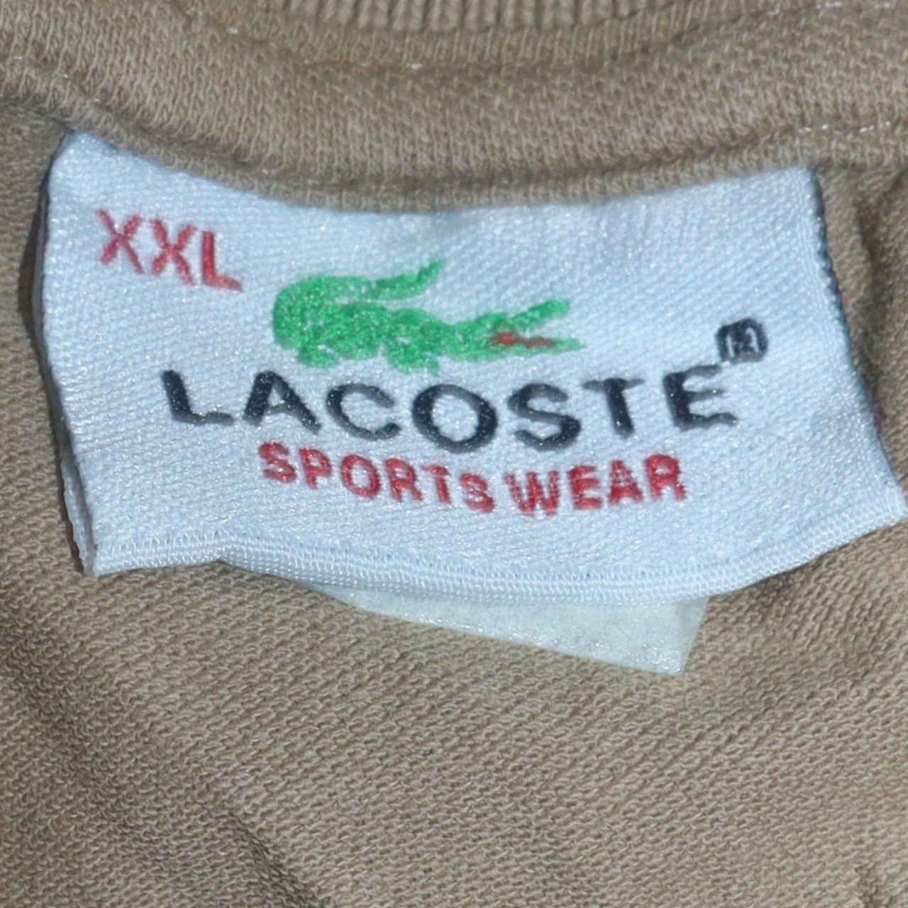 Lacoste Men’s Beige 2XL Short Sleeve Cotton Stretch Polo Shirt - Image 5