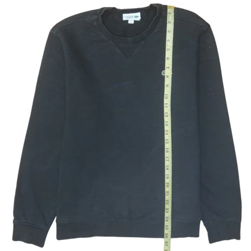 Lacoste Men’s Black Cotton Crew Neck Sweatshirt Size L - Image 3