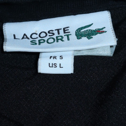 Lacoste Men’s Black Cotton Crew Neck Sweatshirt Size L - Image 5