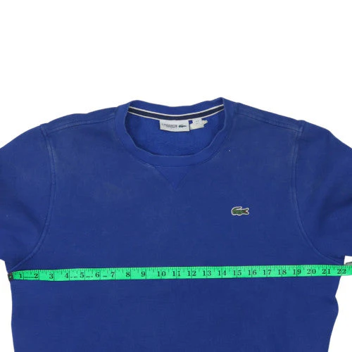 Lacoste Men’s Blue Crew Neck Pullover Sweatshirt Size L - Image 2