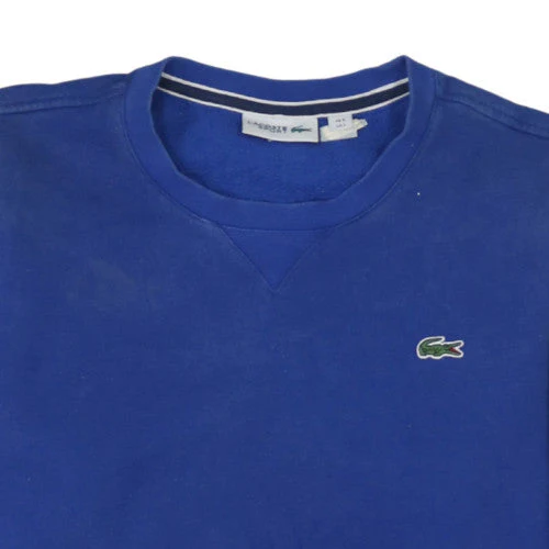 Lacoste Men’s Blue Crew Neck Pullover Sweatshirt Size L - Image 8