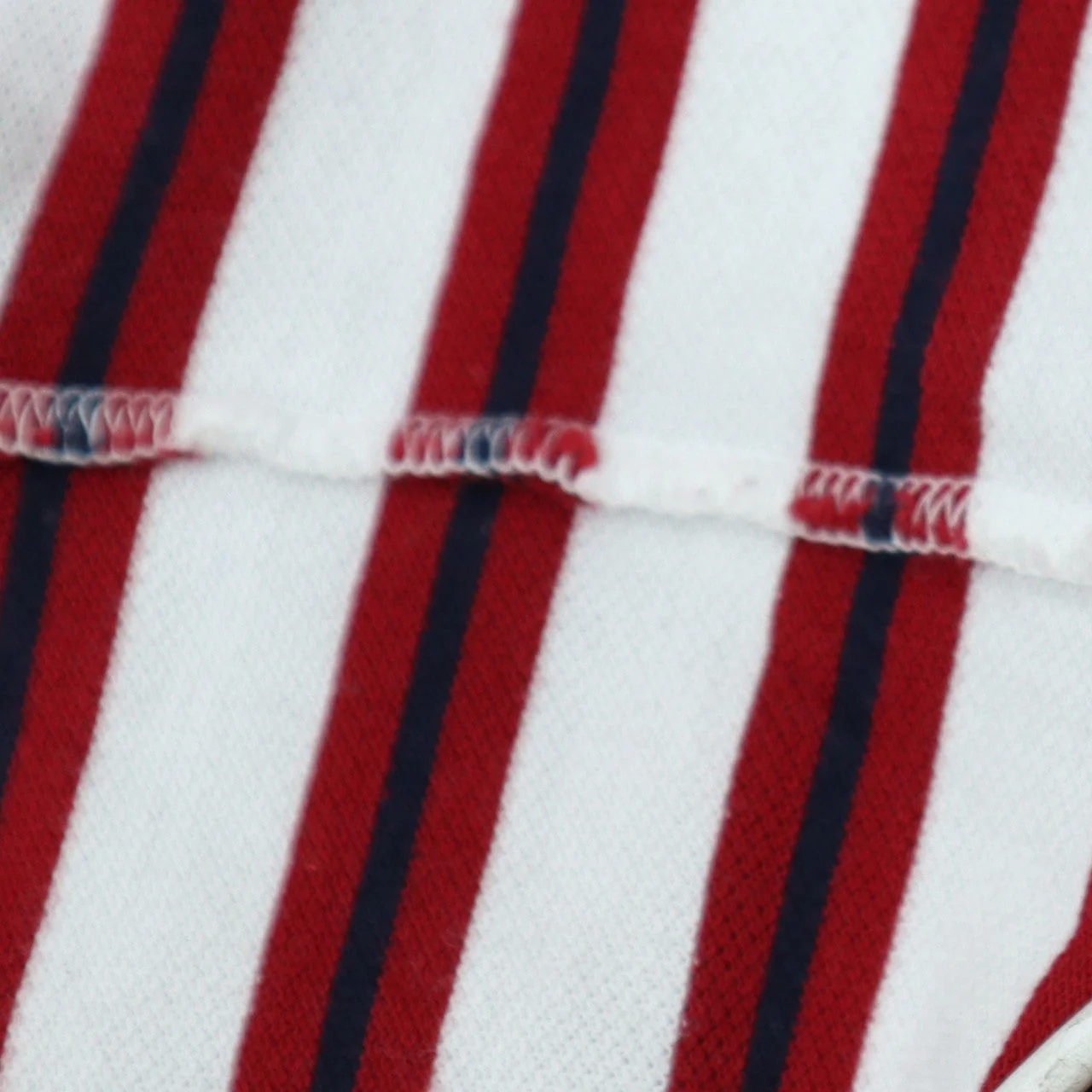 Lacoste Men’s Red White Striped Regular Fit Cotton Polo Shirt M - Image 8