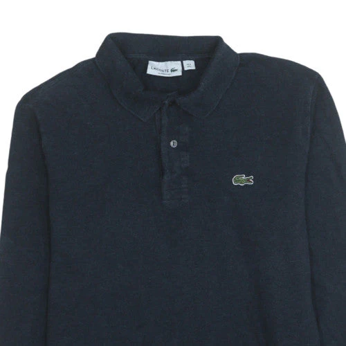 Lacoste Men's Black Long Sleeve Classic Fit Cotton Polo Shirt L - Image 8
