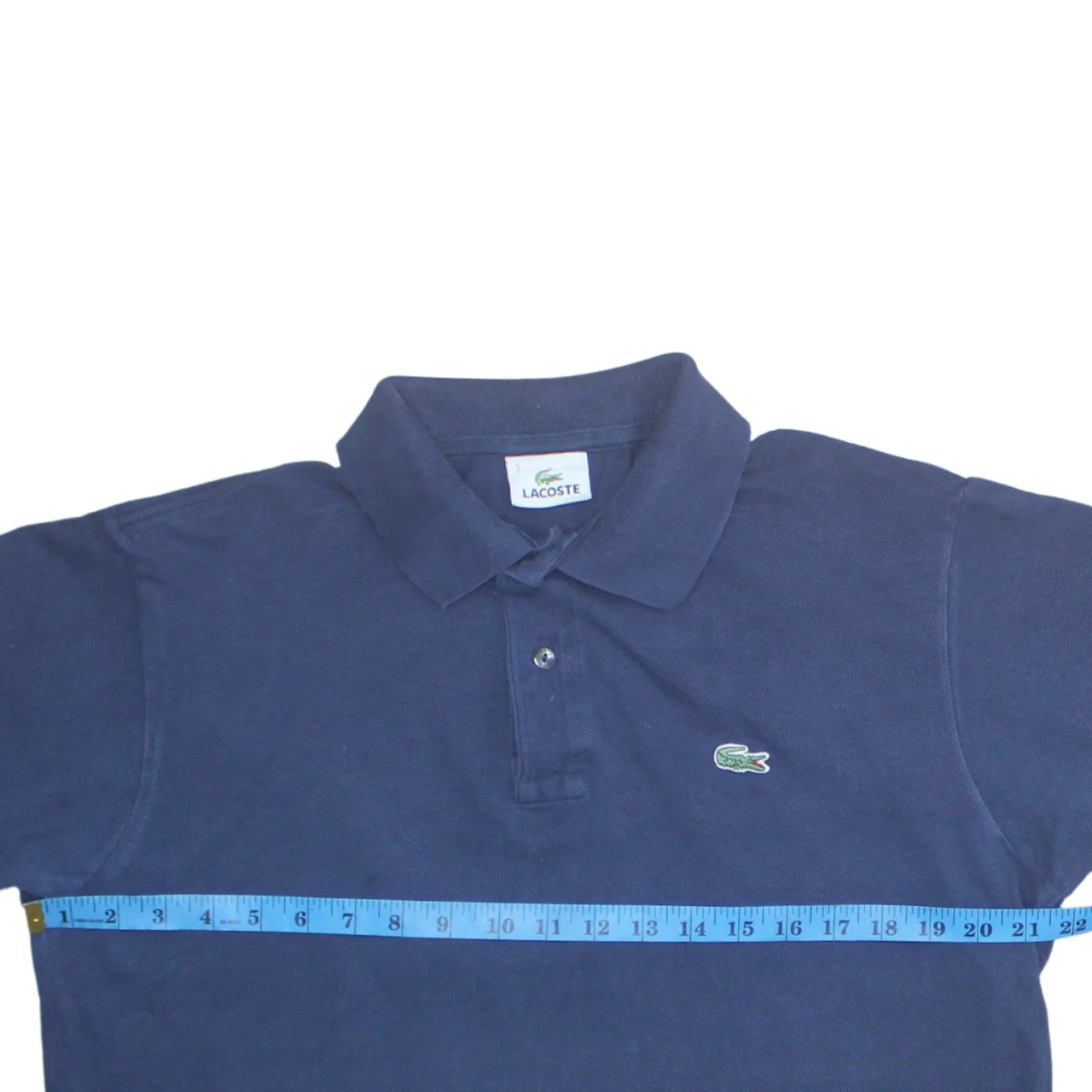 Lacoste Men's Blue Cotton Short Sleeve Polo Shirt Size L - Image 2