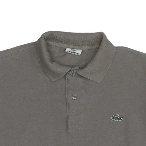 Lacoste Men's Brown Cotton Polo Shirt Size L Classic Fit - Image 8