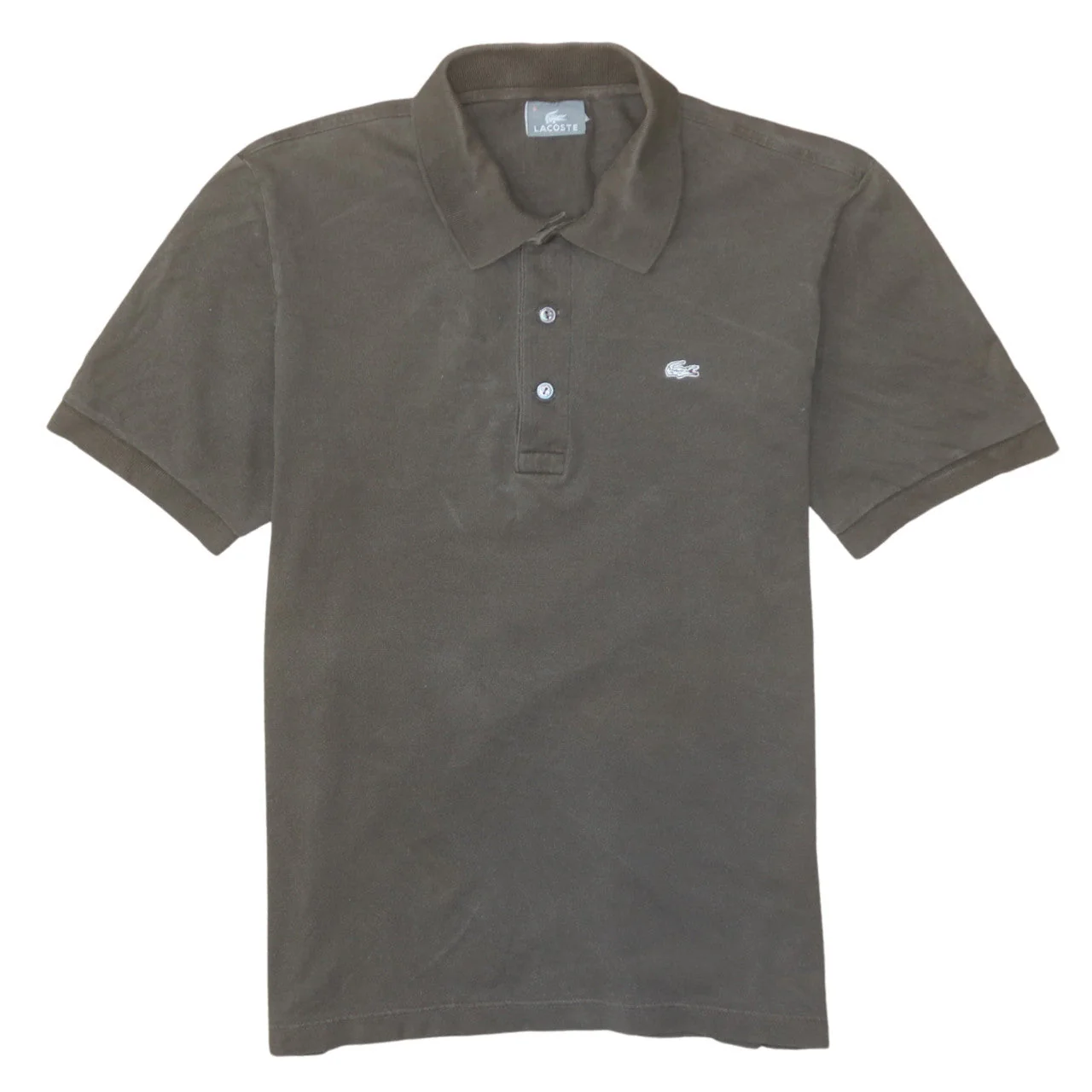 Lacoste Men's Brown Cotton Short Sleeve Polo Shirt Size L