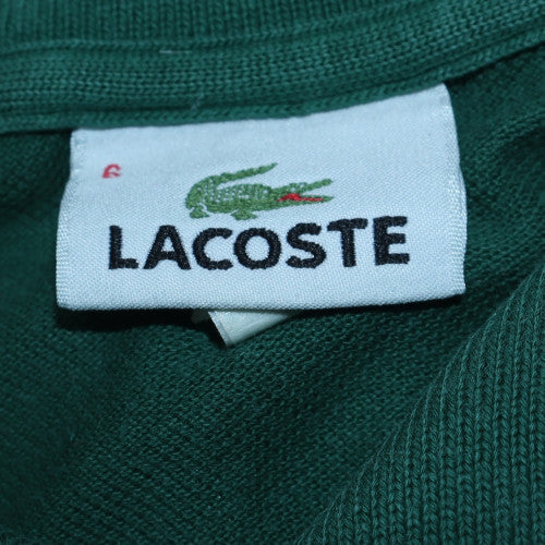 Lacoste Men's Green Short Sleeve Cotton Polo Shirt Size M - Image 6