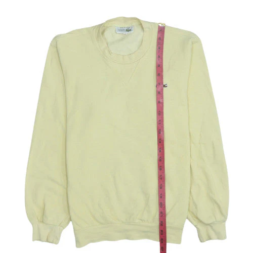 Lacoste Men's Yellow Crew Neck Cotton Fleece Sweatshirt M - Image 3
