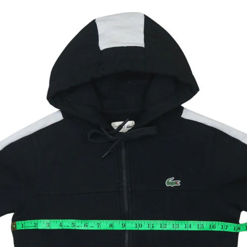 Lacoste Sport Men's Black XS Full Zip Hoodie with Logo - Image 2