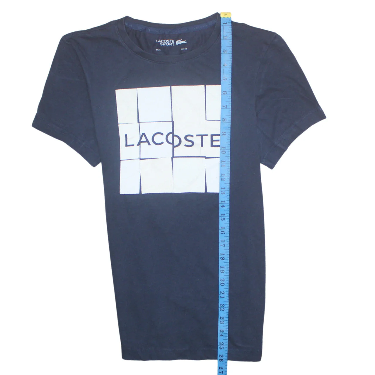 Lacoste Sport Men's Blue XS Graphic Logo Crew Neck T-Shirt - Image 2