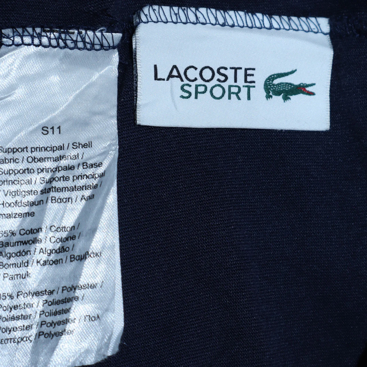 Lacoste Sport Men's Blue XS Graphic Logo Crew Neck T-Shirt - Image 8