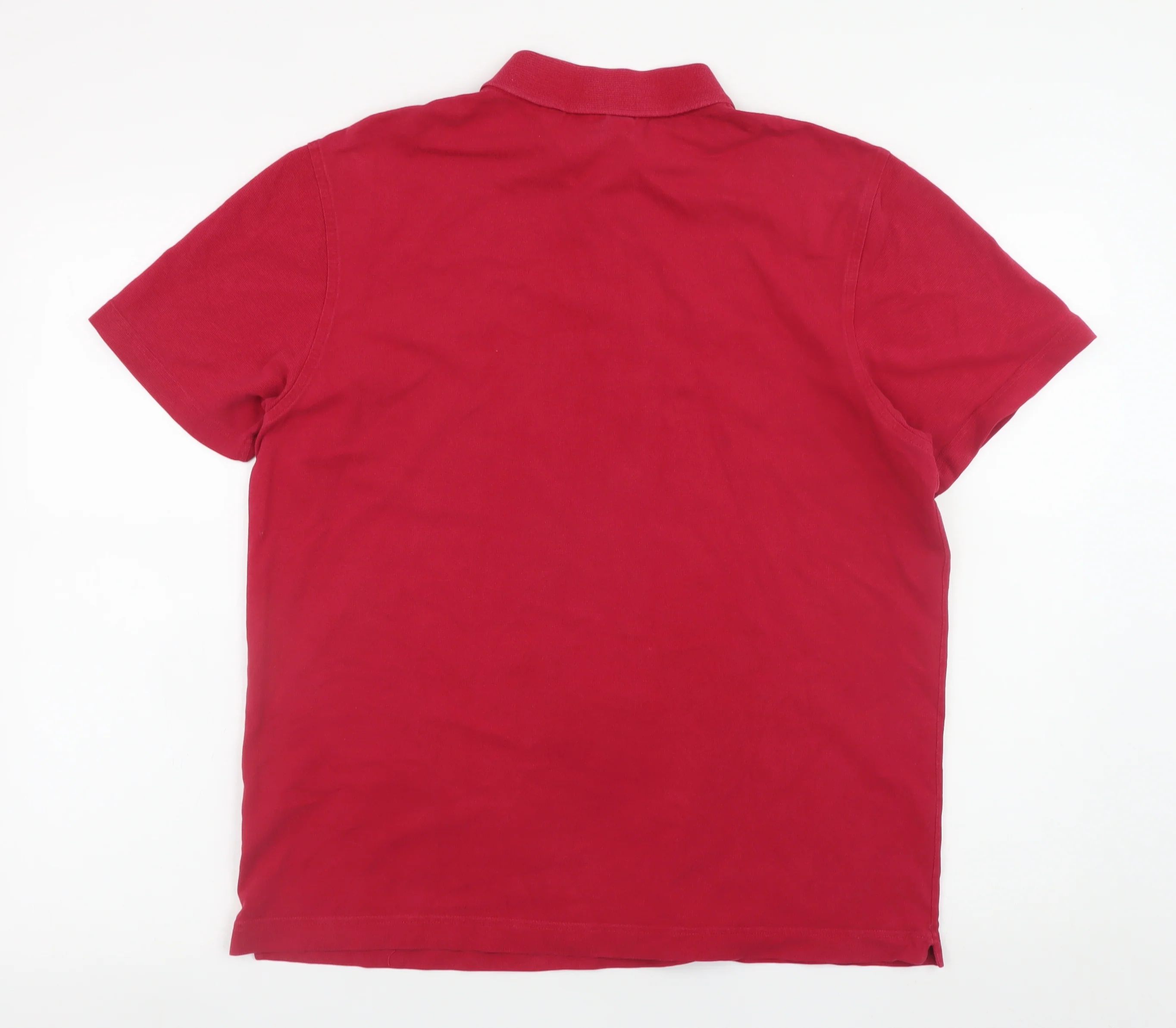 Lacoste Sport Men's Red Cotton Short Sleeve Polo Shirt L - Image 3
