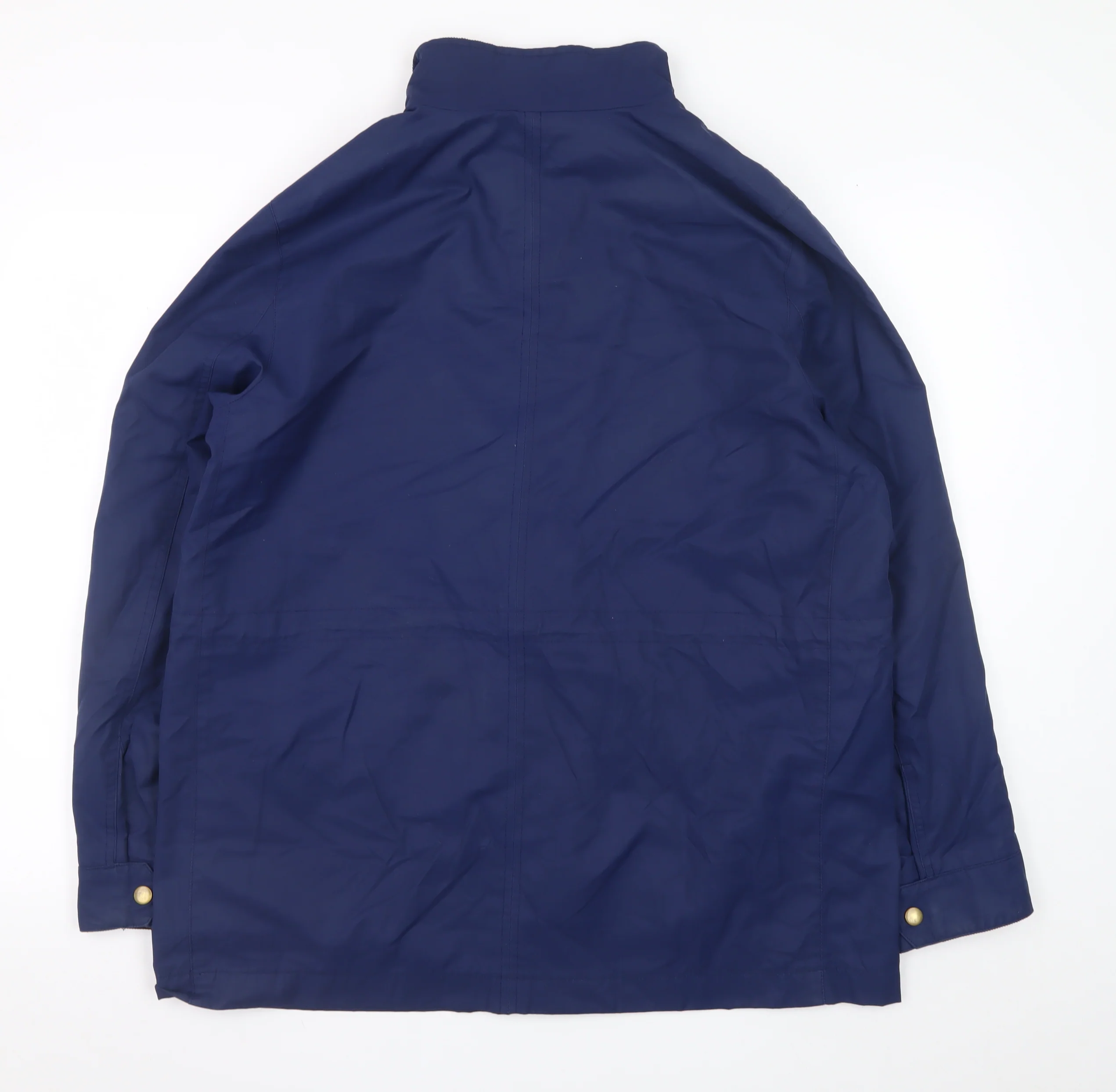 Lands' End Men's Blue Waterproof Cotton Nylon Parka Jacket L - Image 3