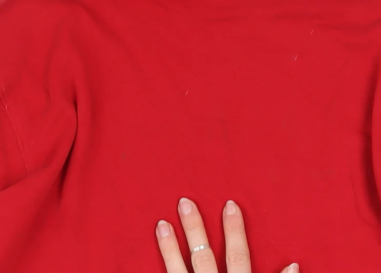 Lands' End Men's Red Relaxed Fit Long Sleeve Roll Neck Cotton Top M - Image 6