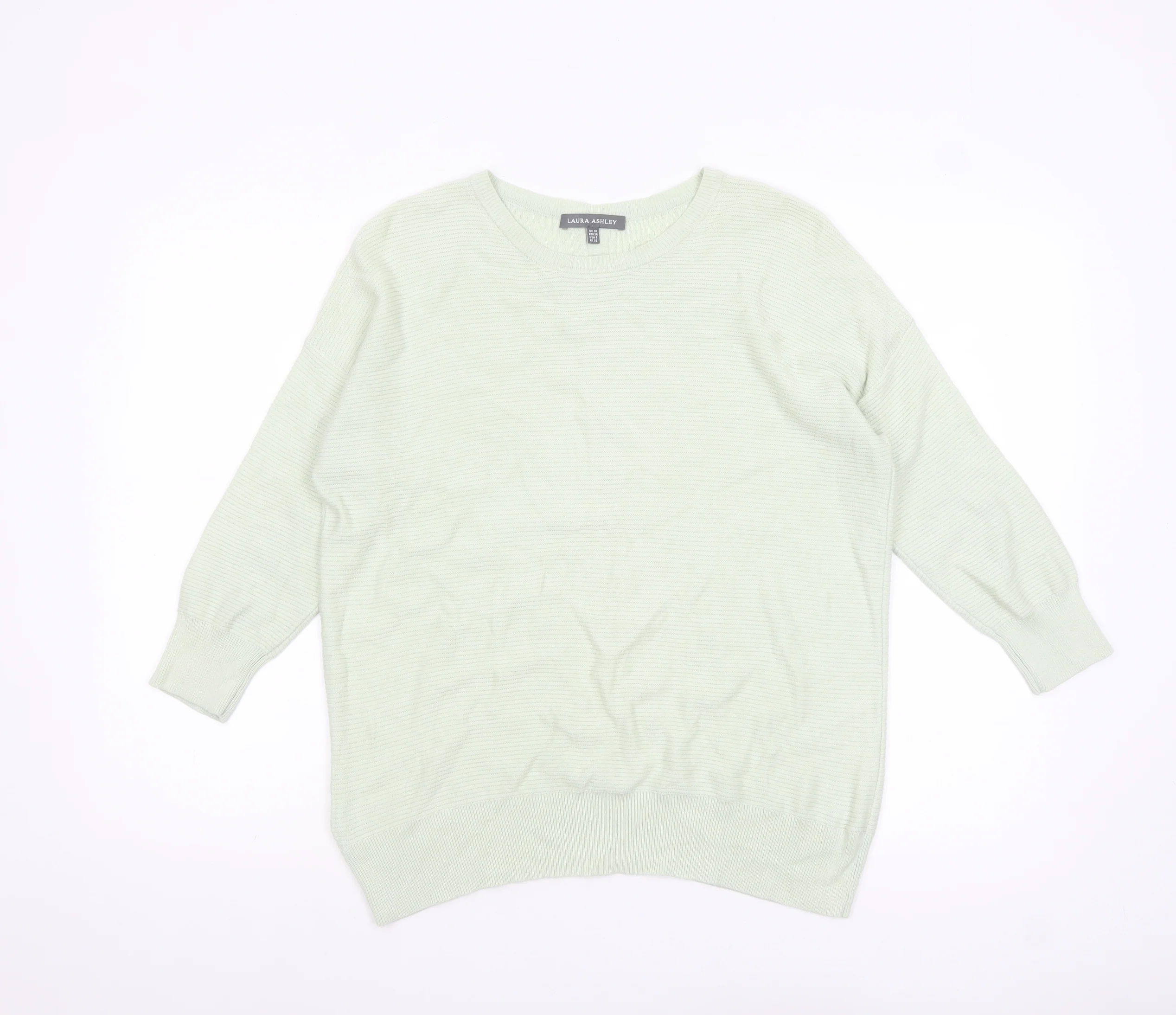 Laura Ashley Women Green Size 10 Crew Neck Lightweight Pullover Jumper