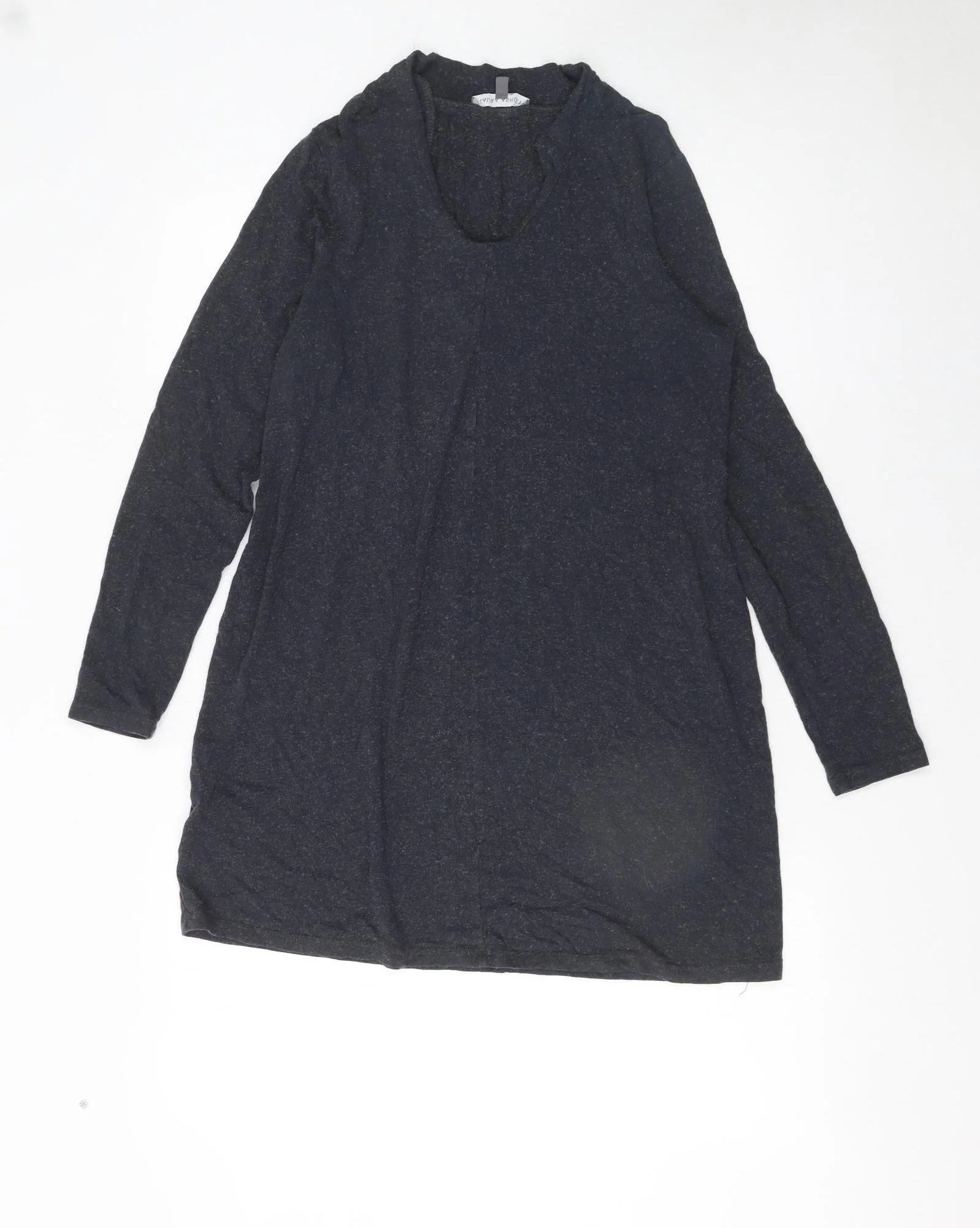 Laura Ashley Women’s Black Long Sleeve Knit Shift Dress UK 12