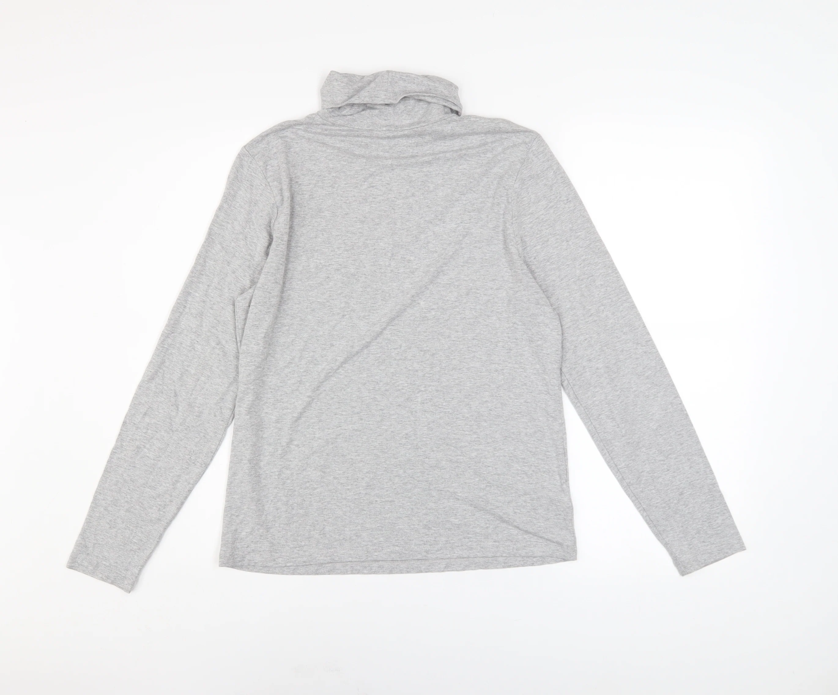 Laura Ashley Women’s Grey Roll Neck Long Sleeve Basic Top Size 12 - Image 3