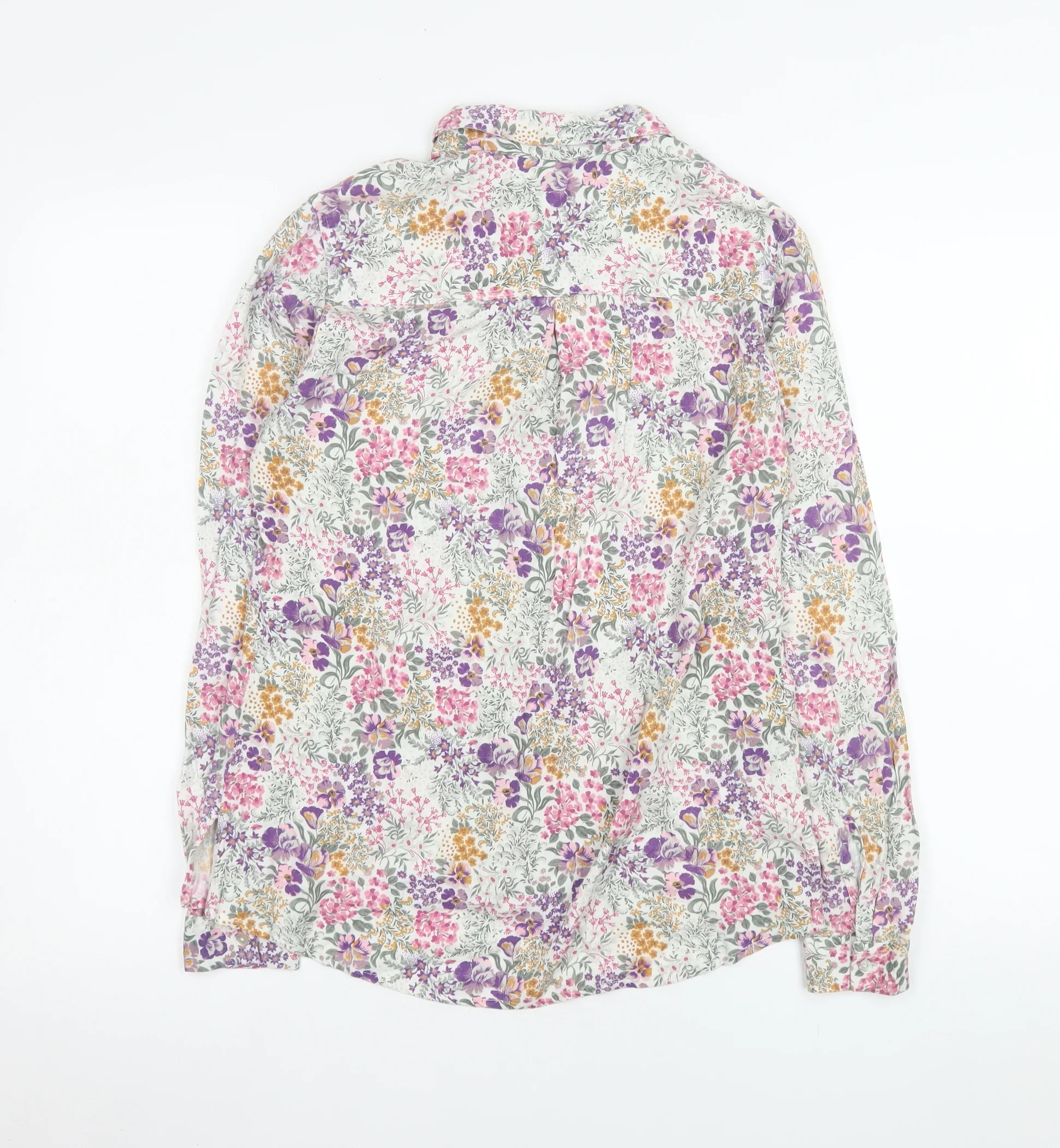Laura Ashley Women’s Multicoloured Floral Viscose Blouse UK 8