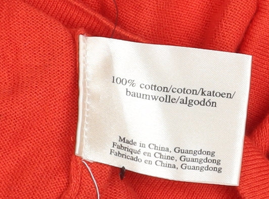 Laura Ashley Women’s Red Wrap Blouse UK 12 Cotton Jersey 3/4 Sleeve - Image 5