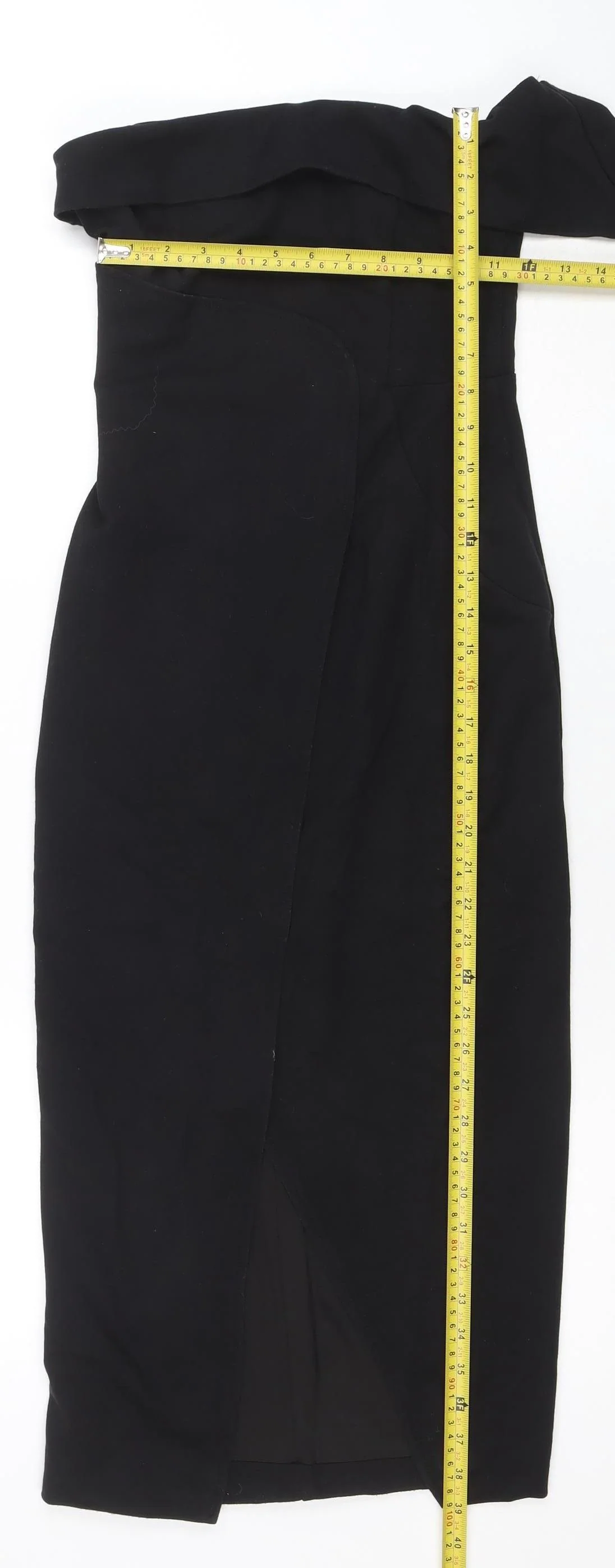 Lavish Alice Women's Black Size 6 Off Shoulder Bodycon Midi Dress - Image 2