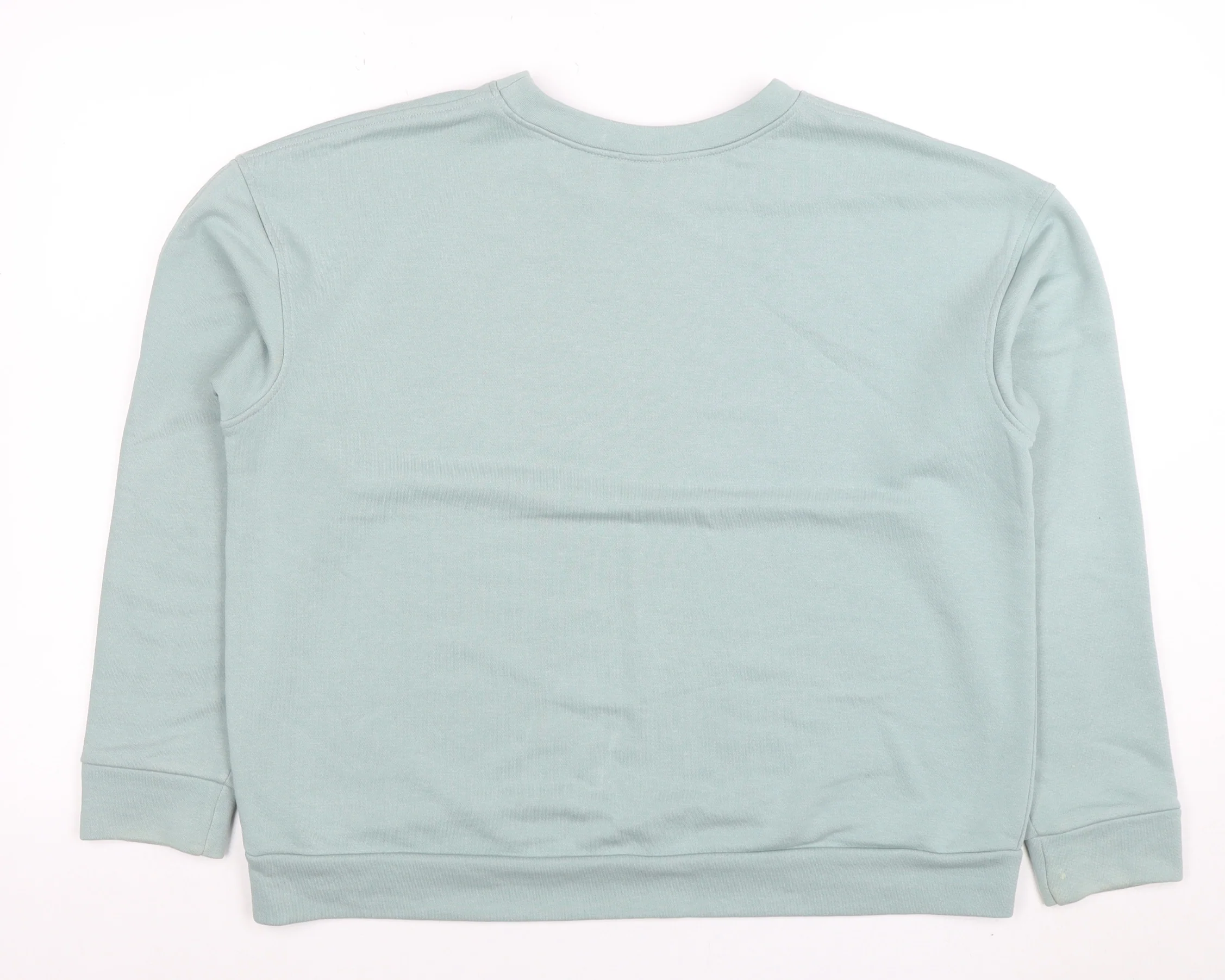 LaWear Womens Mint Green Cotton Blend Crew Neck Sweatshirt Size 14 - Image 3