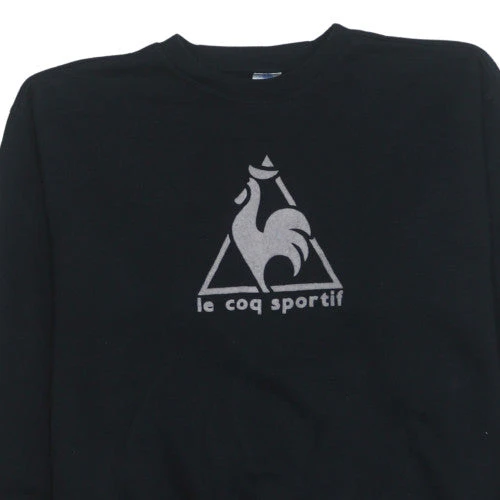 Le Coq Sportif Men's Black Crew Neck Pullover Sweatshirt M - Image 7