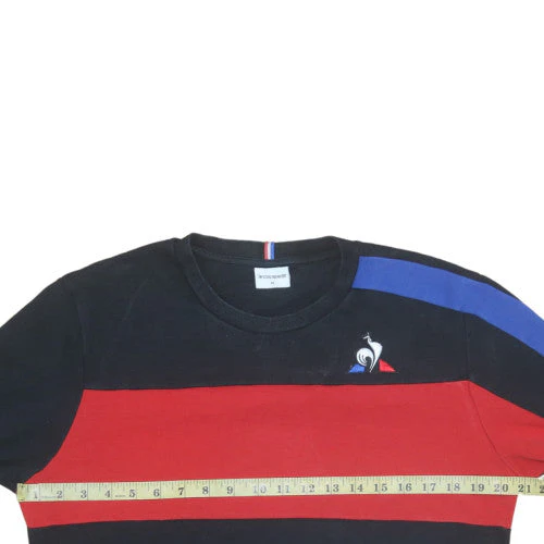 Le Coq Sportif Men's Black Red Crew Neck Sweatshirt M Sports Style - Image 3