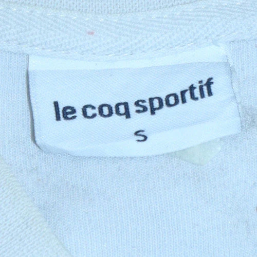 Le Coq Sportif Men's Black & White Small Track Jacket - Cotton Blend Zip-Up - Image 5