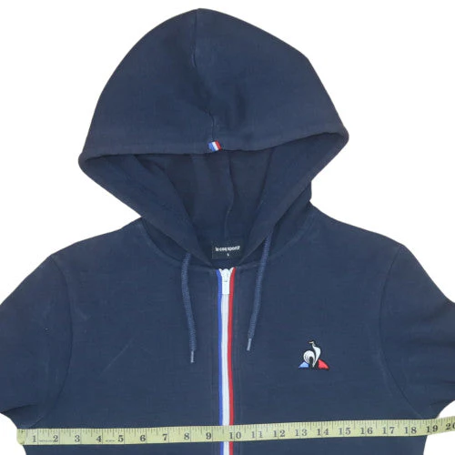 Le Coq Sportif Men's Blue Full Zip Hoodie Size S Sportswear - Image 2