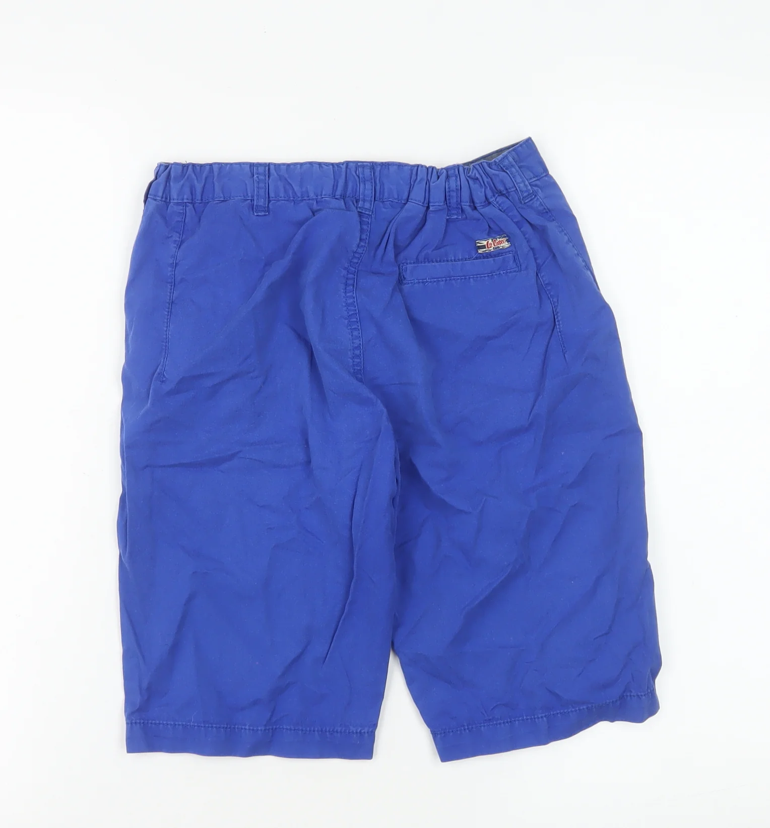 Lee Cooper Boys Blue Chino Shorts 11-12 Years Casual Cotton Blend - Image 3