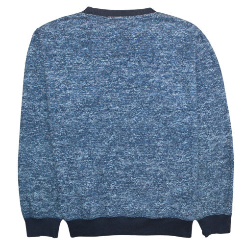 Lee Cooper Men Blue 2XL Pullover Sweatshirt Crew Neck Cotton Blend - Image 4
