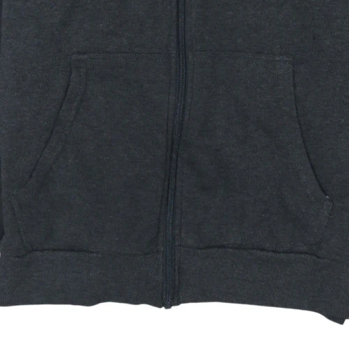 Lee Cooper Men's Black Full Zip Fleece Hoodie Size M - Image 7