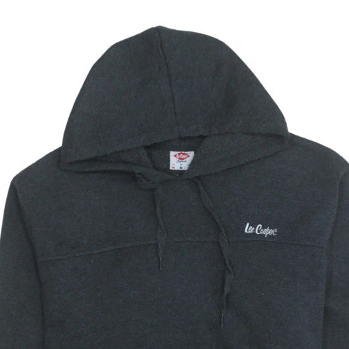 Lee Cooper Men's Black Pullover Hoodie M Regular Fit Fleece - Image 7