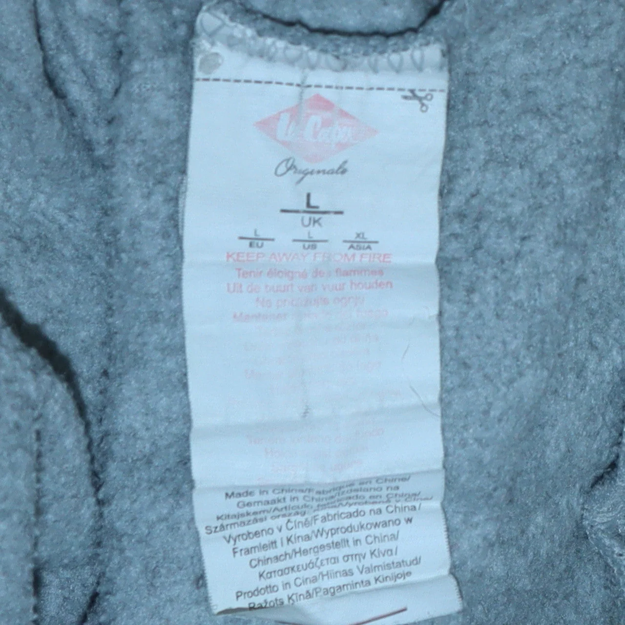 Lee Cooper Men's Grey L Pullover Sweatshirt Crew Neck Fleece - Image 5