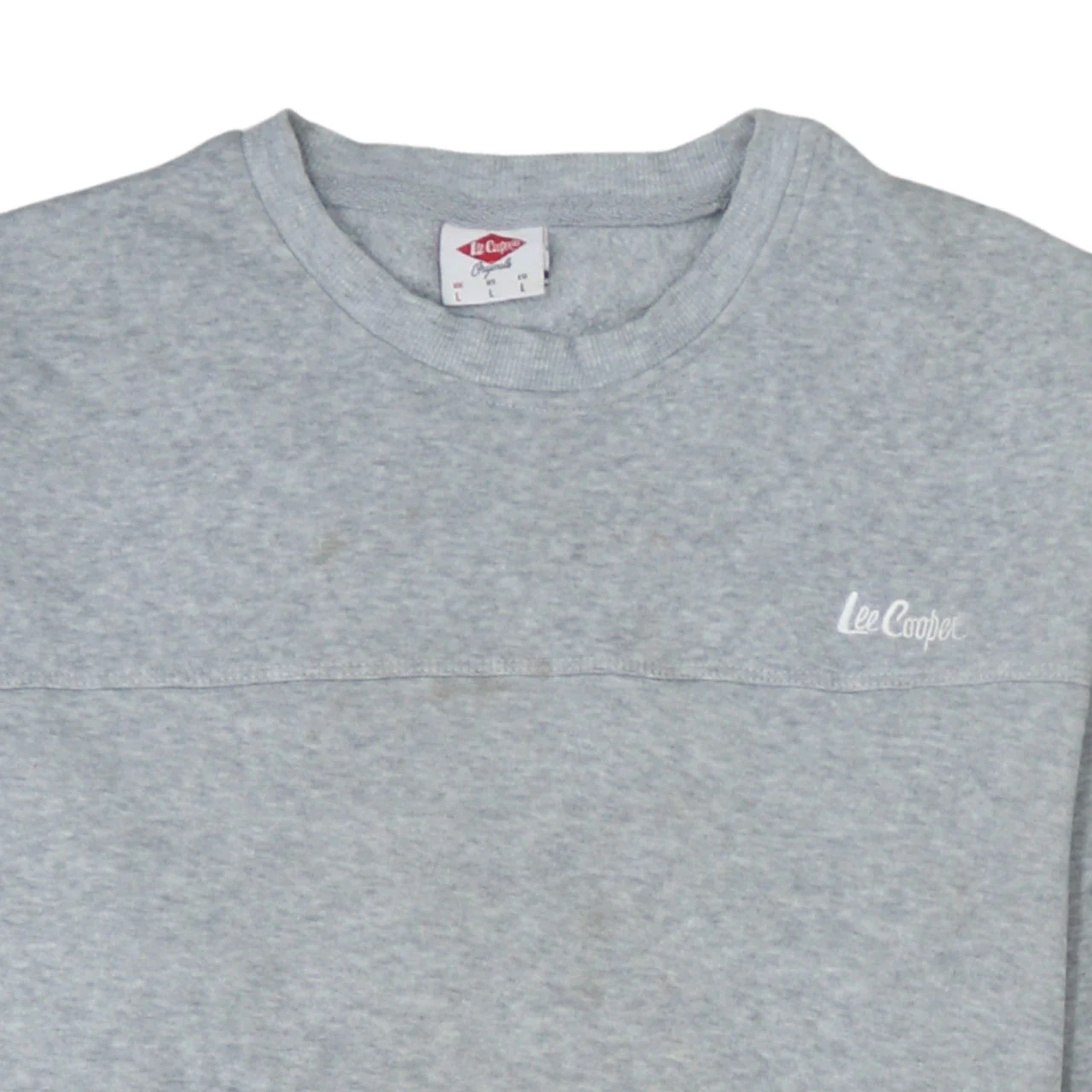 Lee Cooper Men's Grey L Pullover Sweatshirt Crew Neck Fleece - Image 7