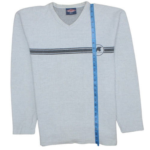 Lee Cooper Men's Grey V-Neck Knit Pullover Sweatshirt L - Image 3