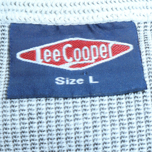 Lee Cooper Men's Grey V-Neck Knit Pullover Sweatshirt L - Image 5
