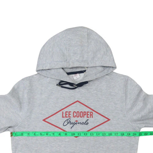 Lee Cooper Womens Grey Pullover Hoodie Size M - Image 2
