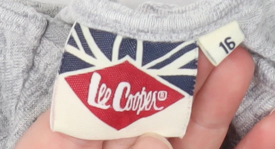 Lee Cooper Women's Grey Size 16 High Neck Zip Jersey Top - Image 4
