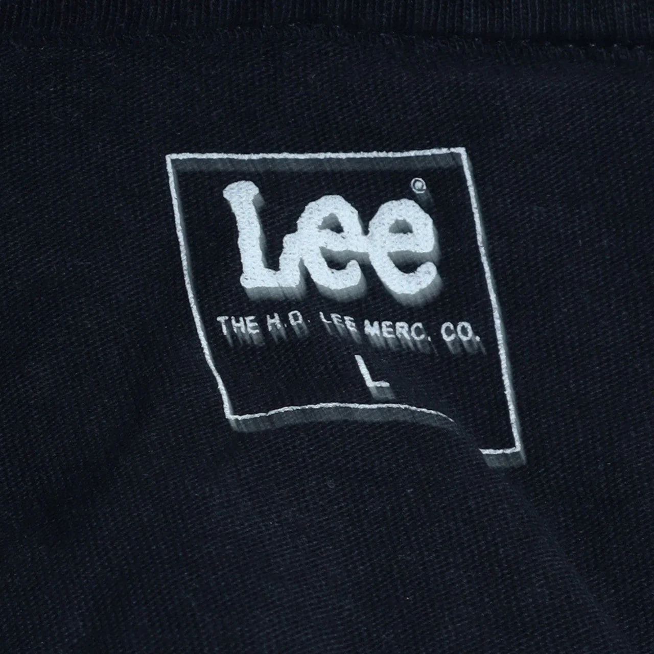 Lee Men's Black Cotton Crew Neck Short Sleeve T-Shirt Size L - Image 6