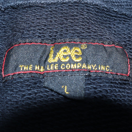 Lee Men's Black Pullover Hoodie L Classic Logo Cotton Sweatshirt - Image 5