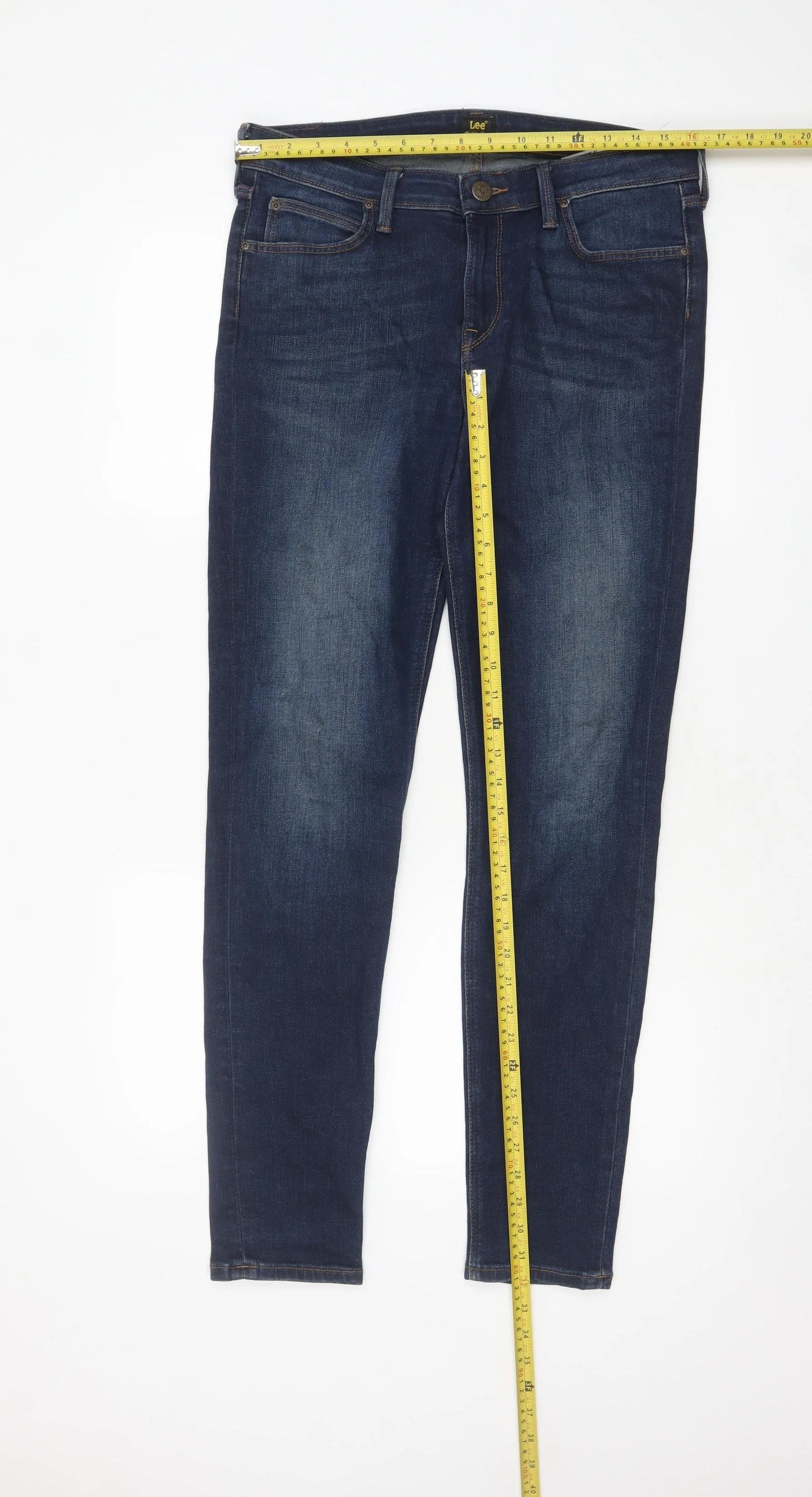 Lee Men's Blue Slim Fit Stretch Denim Jeans W31 L33 - Image 2